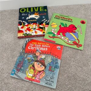 Scholastic Kids Book Set of 3 Clifford and olive